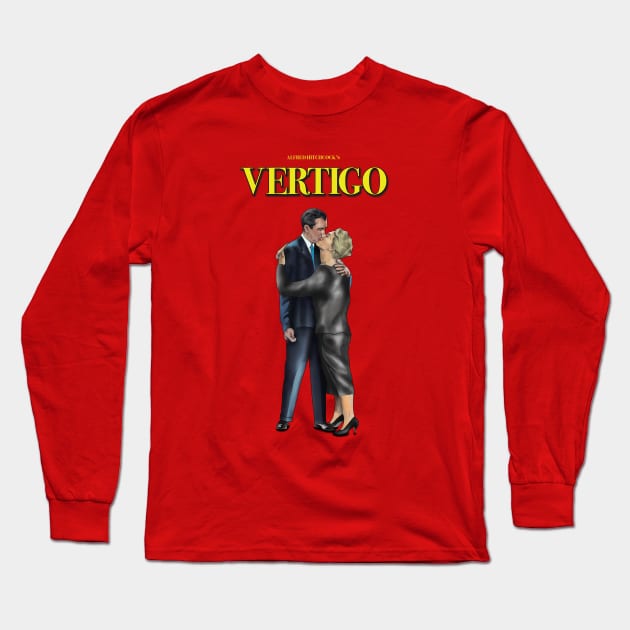 Alfred Hitchcock's Vertigo Long Sleeve T-Shirt by antony12